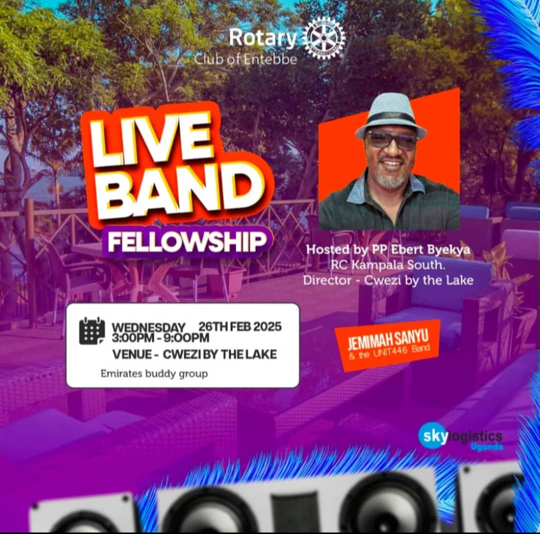 Ms_AtimPatricia's tweet photo. The Rotary club of Entebbe organized an exceptional live band experience at Chwezi by the lake. I am thankful to have met such kind hearted persons with enriching conversations. 
@UCURotaract13 , we are open to learning much more and creating worthwhile experiences.
@Rotary https://t.co/9tooF9fmO8