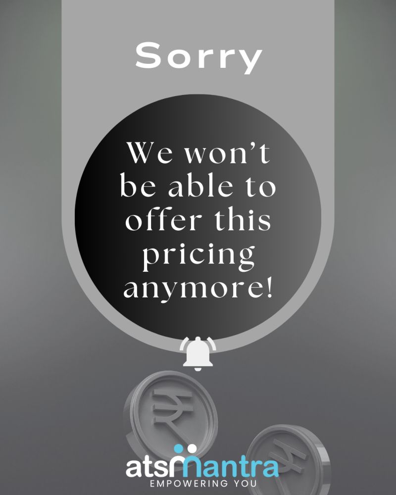 atsmantra's tweet image. 🚨 Price Hike Alert! 🚨

Starting April 1st, #atsMantra pricing is increasing! Lock in the current rates before they’re gone. Don’t miss this limited-time opportunity.

Act now &amp;amp; save! 

#atsMantra #PricingUpdate #LimitedTimeOffer #HRTech #recruitmentagencies