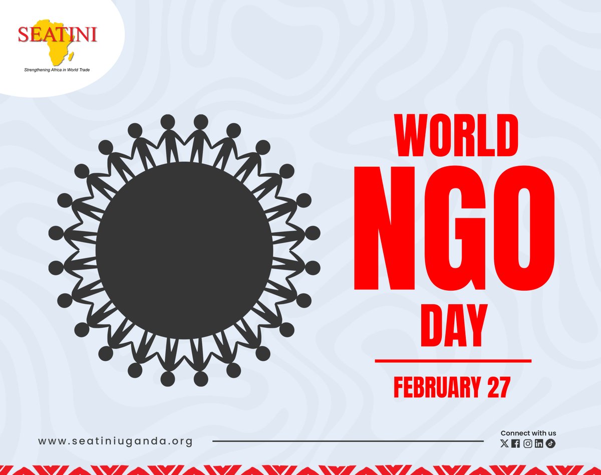 🌍✨ Happy #WorldNGODay! ✨🌍

Today, we celebrate the vital role of NGOs in shaping a just, sustainable, and equitable world!

At SEATINI Uganda, we remain committed to promoting pro-development trade, fiscal, and investment policies and processes for sustained equitable