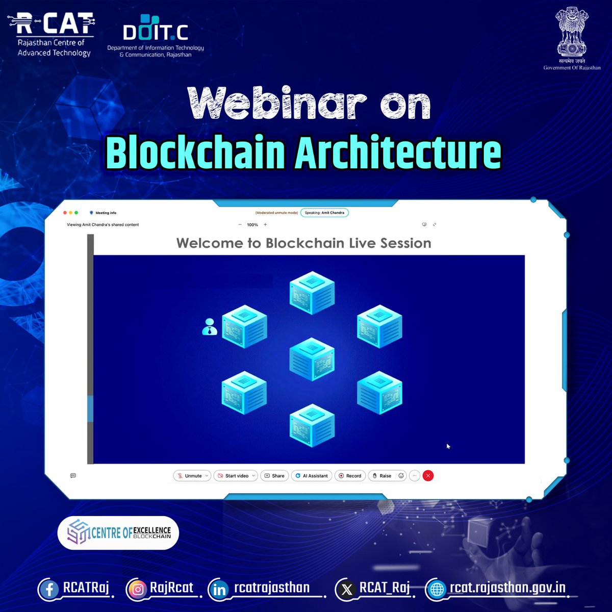 rajrcat's tweet image. Exclusive Webinar on Blockchain! 

Dive into Blockchain Architecture &amp;amp; Consensus Mechanisms and explore its real-world impact. Perfect for tech enthusiasts, students, and professionals!

stay tuned for our next webinar.
#Blockchain #Web3 #ConsensusMechanism #RCAT #COEBlockchain