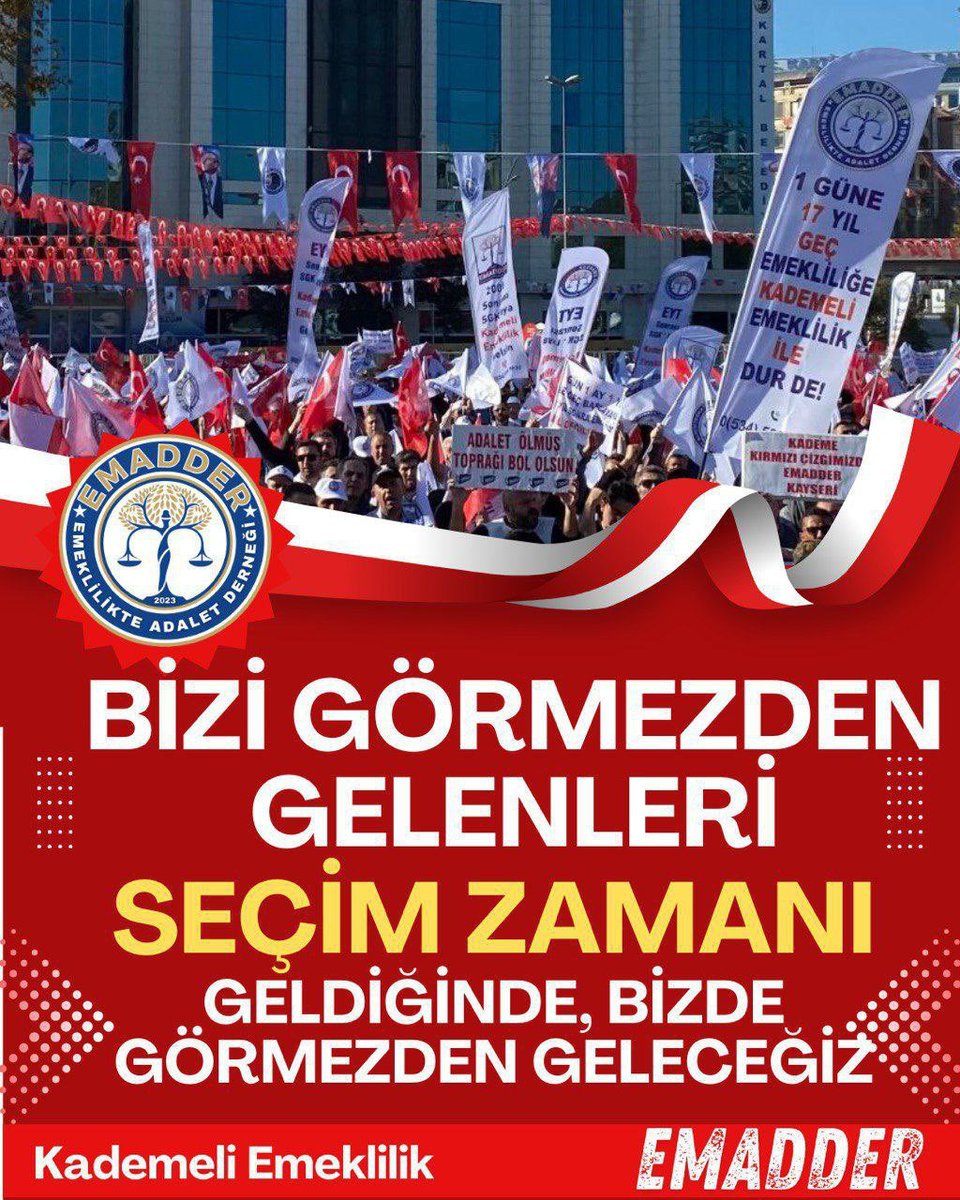<a href="/EmadDernegi/">EMEKLİLİKTE ADALET DERNEĞİ ⚖️</a> İş Barışı bozuldu 🥲
#TekDerdimizKademe