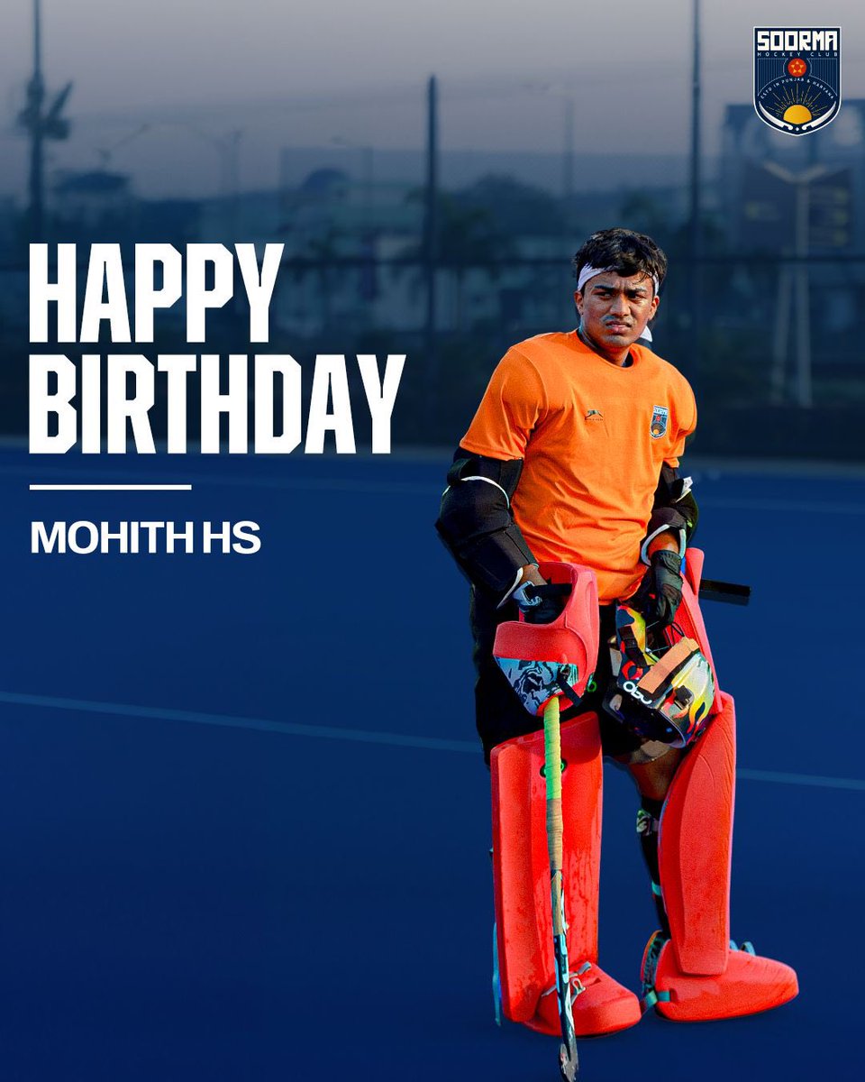 SoormaHC's tweet photo. Safe hands, big dreams, and unstoppable spirit! ๐๐
Wishing our wall of defense, #MohithHS, a fantastic birthday! Your dedication, reflexes, and passion keep the team strong.๐ช
#DilVichSoorma https://t.co/8AbTRhktAW