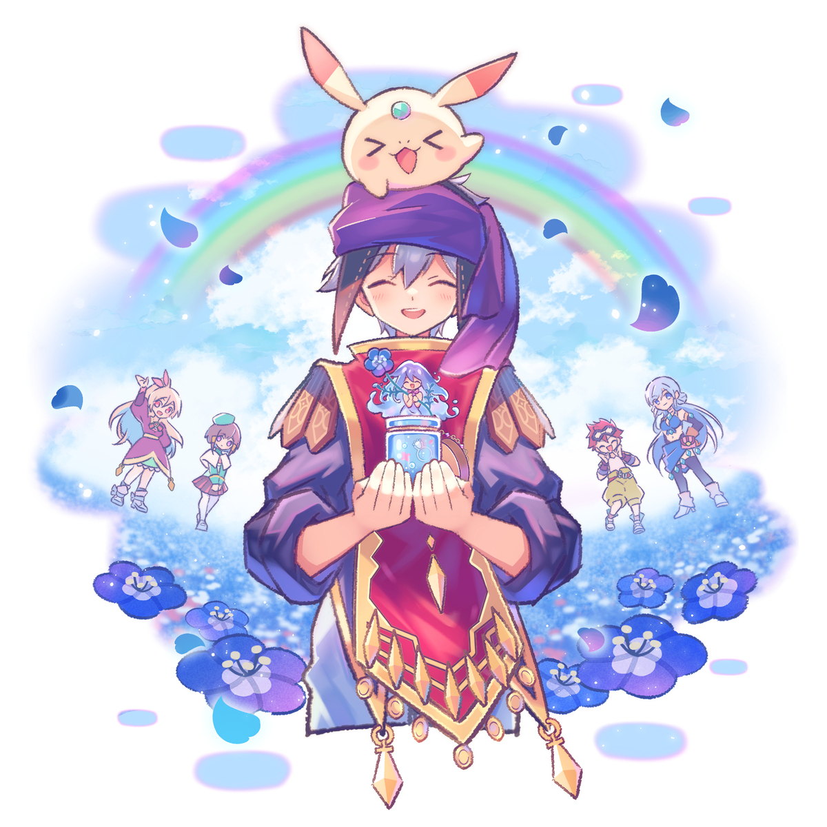 #メルスト #メルクストーリア
晚安
我永远不会忘记你们