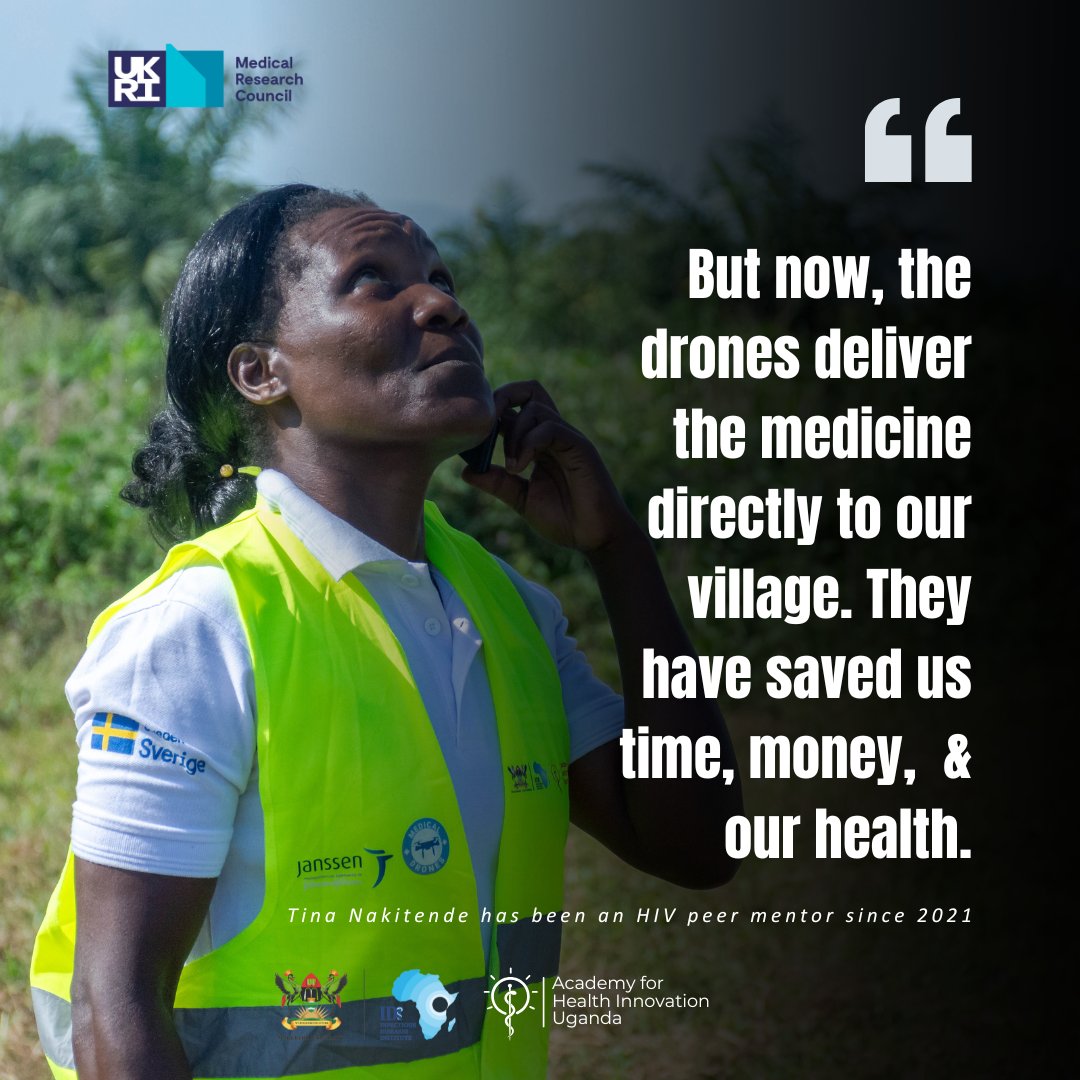 TheAcademy_IDI's tweet image. Tina Nakitende has been on ART since 2008. Born in Buwunge village in Kalangala district, where she resides, access to medicine on the island has always been expensive, tiresome, &amp;amp; even life-threatening.

However, with the help of medical drones, a lifeline is now in sight.