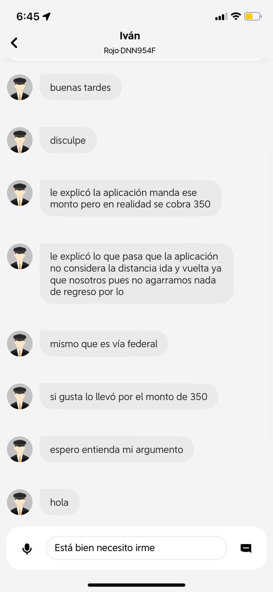 Lulu_Chiapas's tweet photo. @DiDi_Mexico @dill a
El conductor me cobro extra en efectivo porque dice que la tarifa de la aplicación no es correcta, quiero quejarme a travez de la aplicación y no me da la opción, necesito ayuda a qué número me comunico https://t.co/K2tIgsPRRa