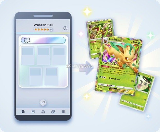 Evento de elección mágica para los tipo planta en donde se incluye al Leafeon Ex  🌿