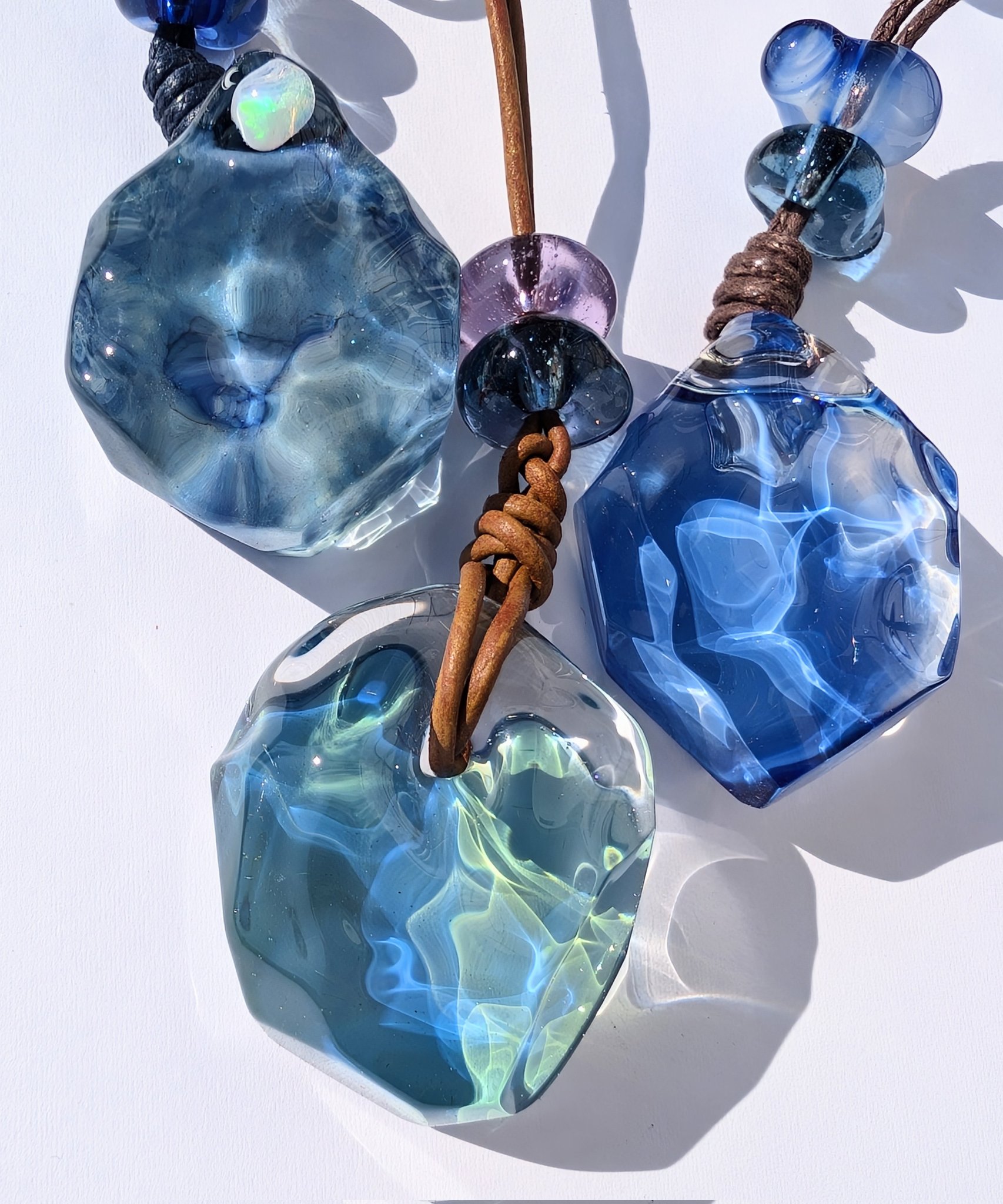 ノーザンライツ　ガラスペンダント ノーザンライツ 水 ガラス ネックレス ガラス 水 インテリア