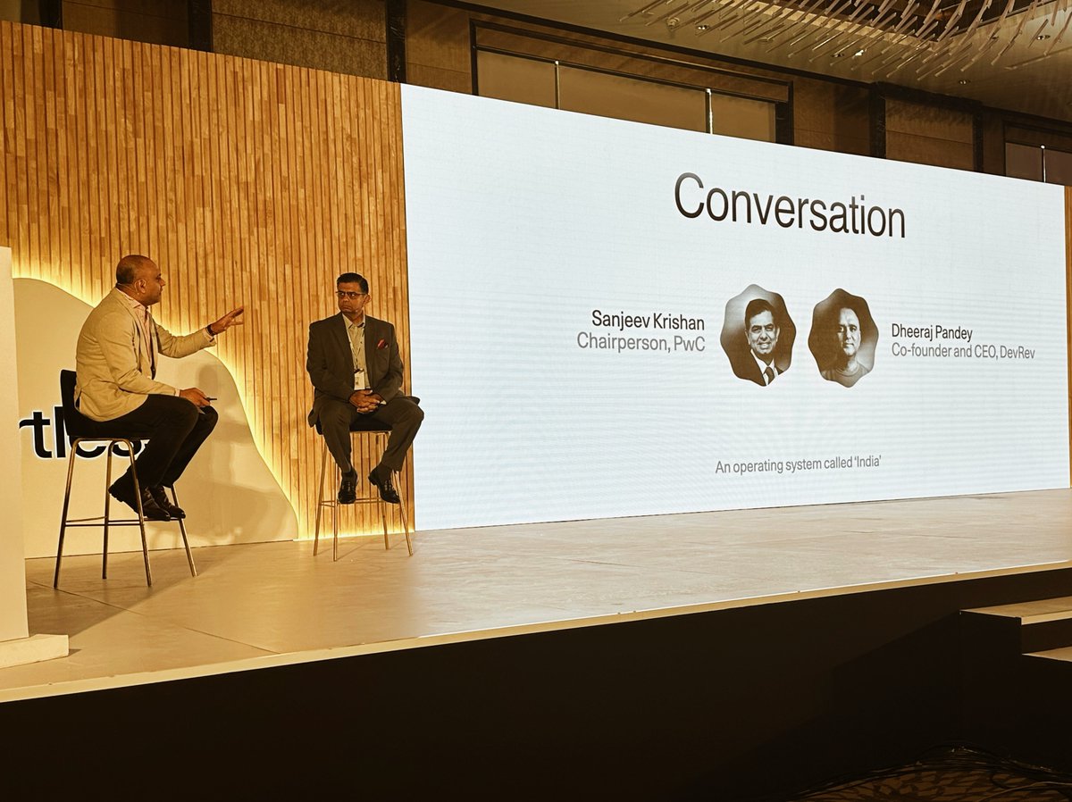 DevRev (@devrev) on Twitter photo "AI will be hard. Design will make it easy."
Effortless Mumbai 2025 opened with a thought-provoking keynote onĀ India 2.0Ā and the rise of team intelligence.
Dheeraj Pandey (<a href="/dheeraj/">Dheeraj Pandey</a>) and Sanjeev Krishan (<a href="/SanjeevKrishan_/">Sanjeev Krishan</a> ) took the stage to discuss a future where AI isnāt just "AI will be hard. Design will make it easy."
Effortless Mumbai 2025 opened with a thought-provoking keynote onĀ India 2.0Ā and the rise of team intelligence.
Dheeraj Pandey (<a href="/dheeraj/">Dheeraj Pandey</a>) and Sanjeev Krishan (<a href="/SanjeevKrishan_/">Sanjeev Krishan</a> ) took the stage to discuss a future where AI isnāt just