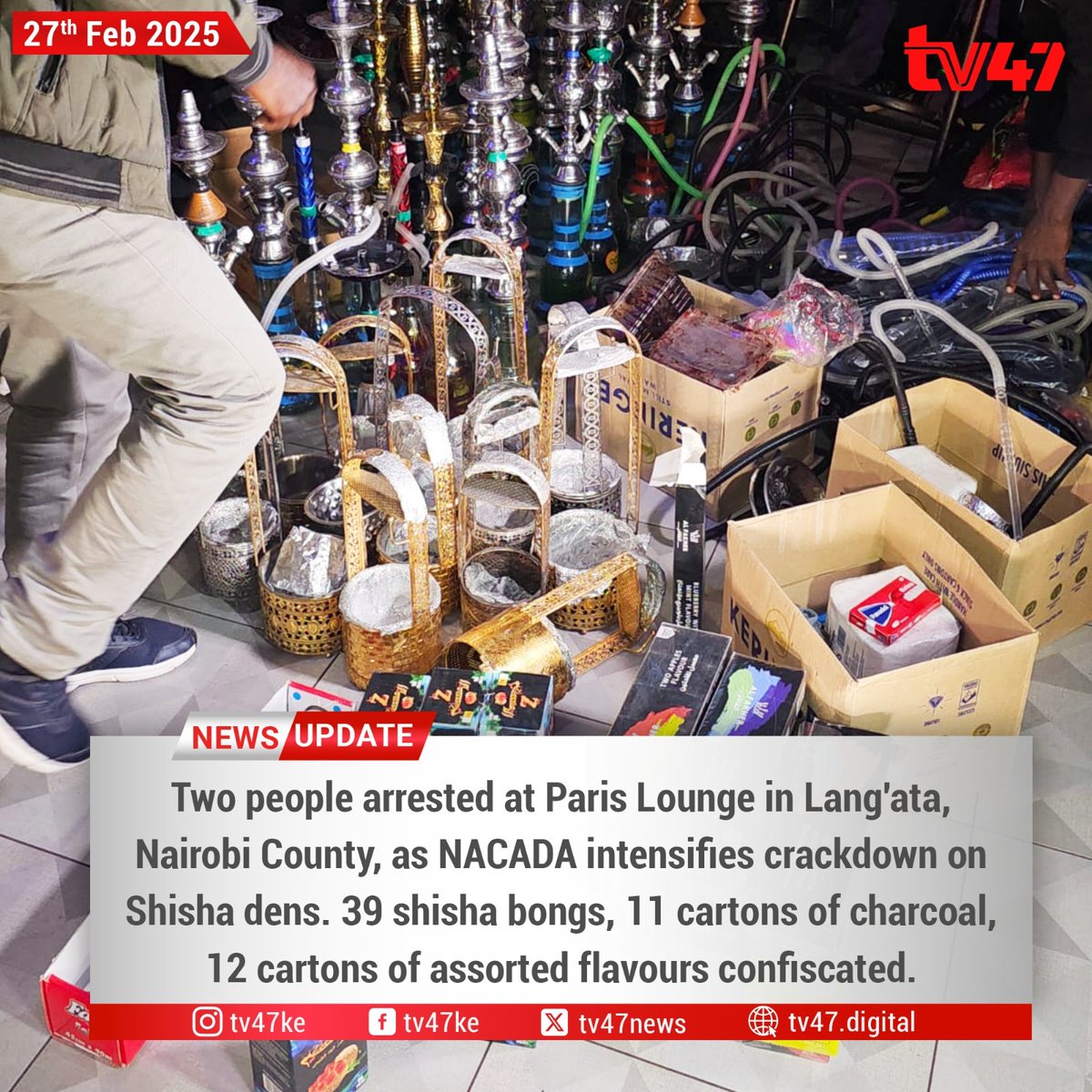 NACADA intensifies crackdown on shisha- TV47

tv47.digital/two-arrested-a…