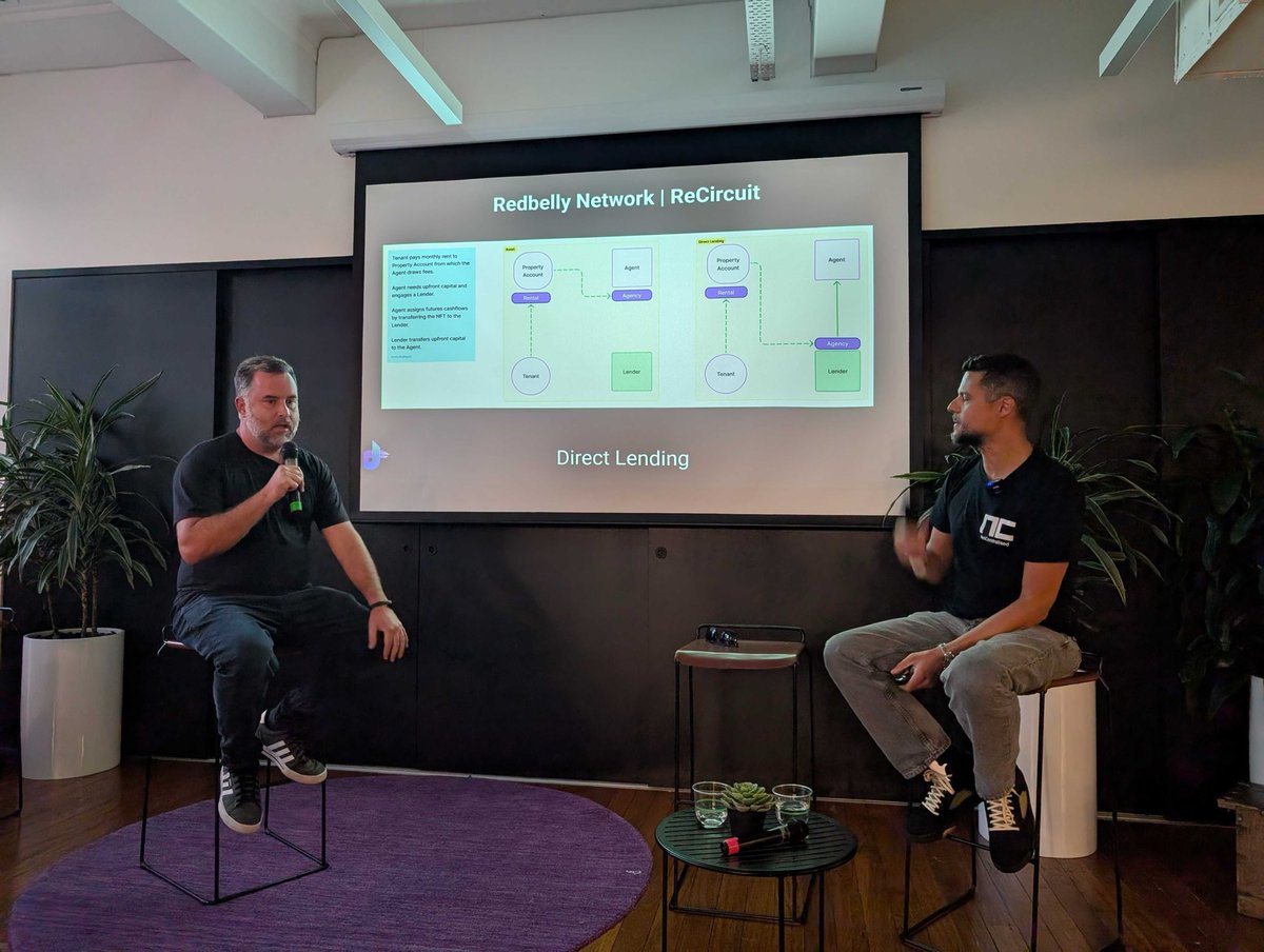 RedbellyNetwork's tweet photo. A great night with at @AusDeFi, sponsored by @OKXAustralia. Our CGO @tbass_aus spoke about the Redbelly journey and our role in bringing RWAs to market. https://t.co/NI27ijb1ZQ
