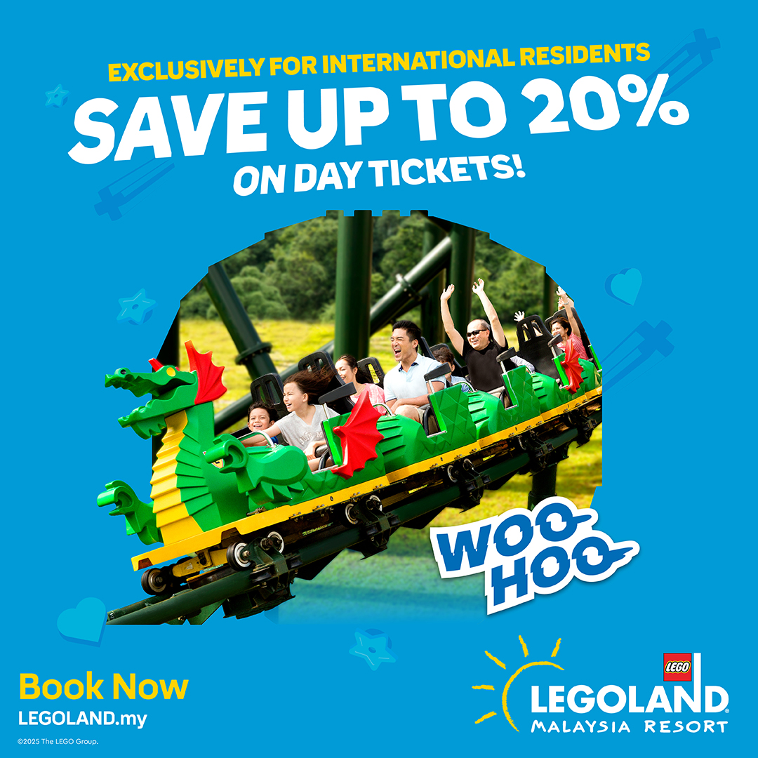 LEGOLAND_MY's tweet image. 🎢✨ Woo-Hoo! 20% OFF Day Tickets! ✨🎢
Exclusive deal for Malaysians &amp;amp; International – SAVE 20% on:

📅 Limited time only – Book online now! 👉 legoland.com.my/tickets-passes… 
T&amp;amp;C Applied.
#MyLEGOLAND #LEGOLANDMalaysia #WooHoo #20Off #BookNow