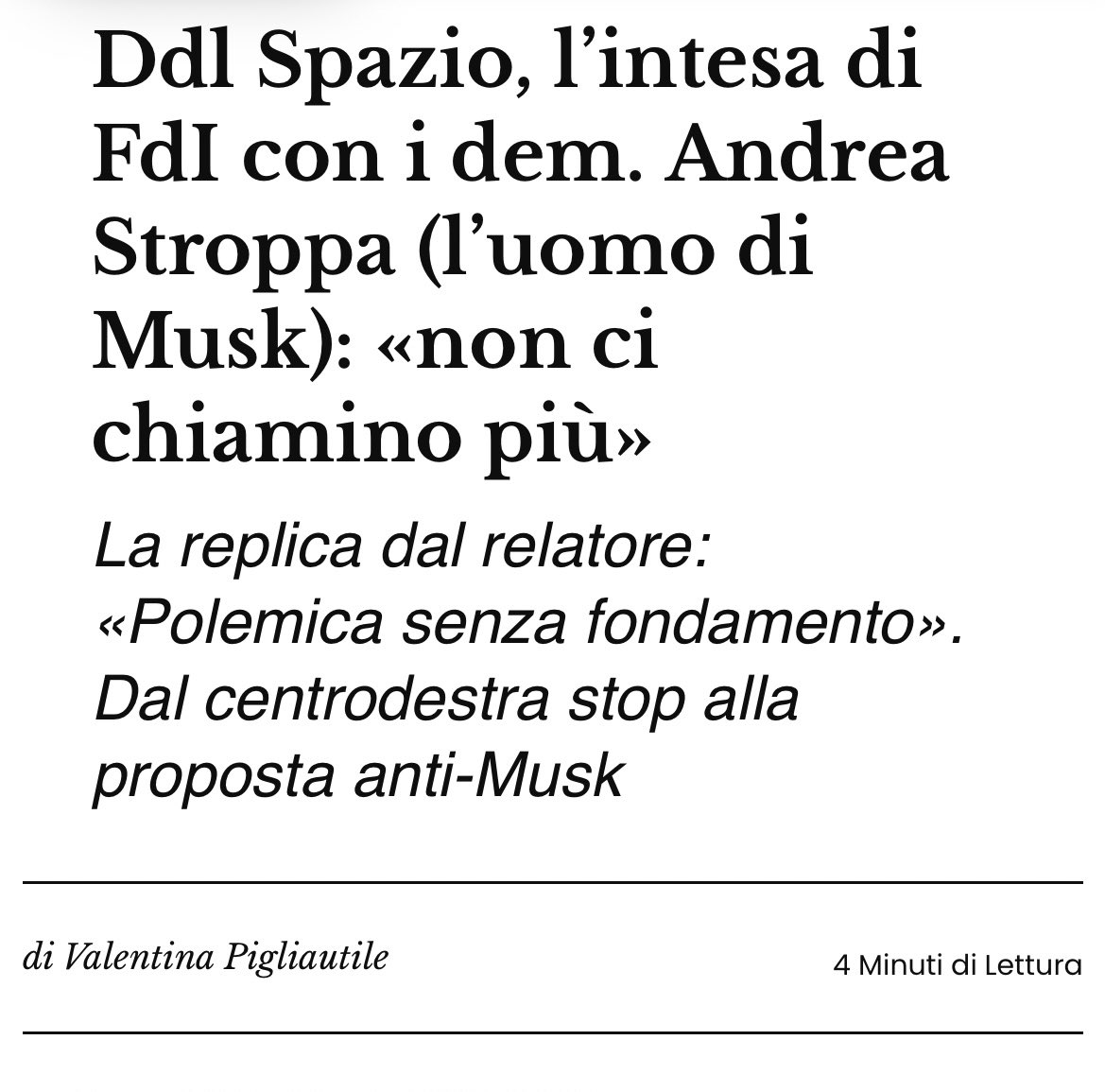 _ValPigliautile's tweet photo. Quali sono gli emendamenti veramente approvati sul ddl Spazio? E quali no? 
Qui, la ricostruzione di tutte le tappe del “pasticciaccio”comunicativo sul disegno di legge atteso in Aula alla Camera lunedì prossimo. 
@ilmessaggeroit 

https://t.co/4ZJGNA1MY7 https://t.co/vkPrOVusKo