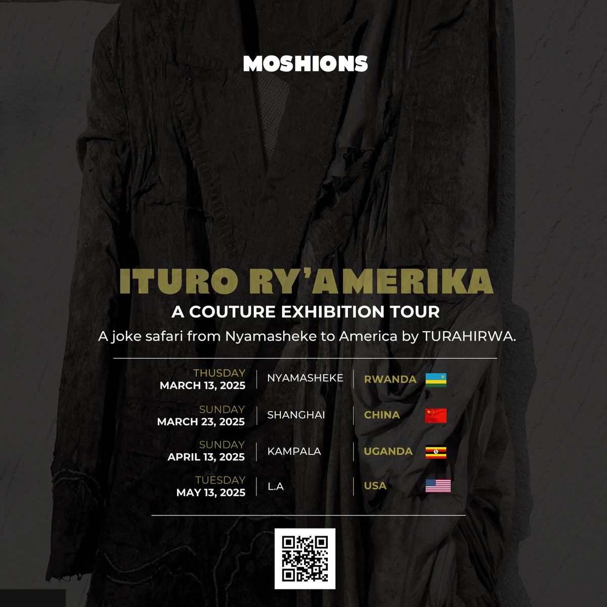 #SAVETHEDATES. #ITURO COUTURE EXHIBITION TOUR STARTS  FROM NYAMASHEKE 🇷🇼 2  🇨🇳2 🇺🇬2 🇺🇸 . 13.03.25 🇷🇼DESIGN TICKET PASS. 👇🏿 eventbrite.it/e/ituro-coutur….