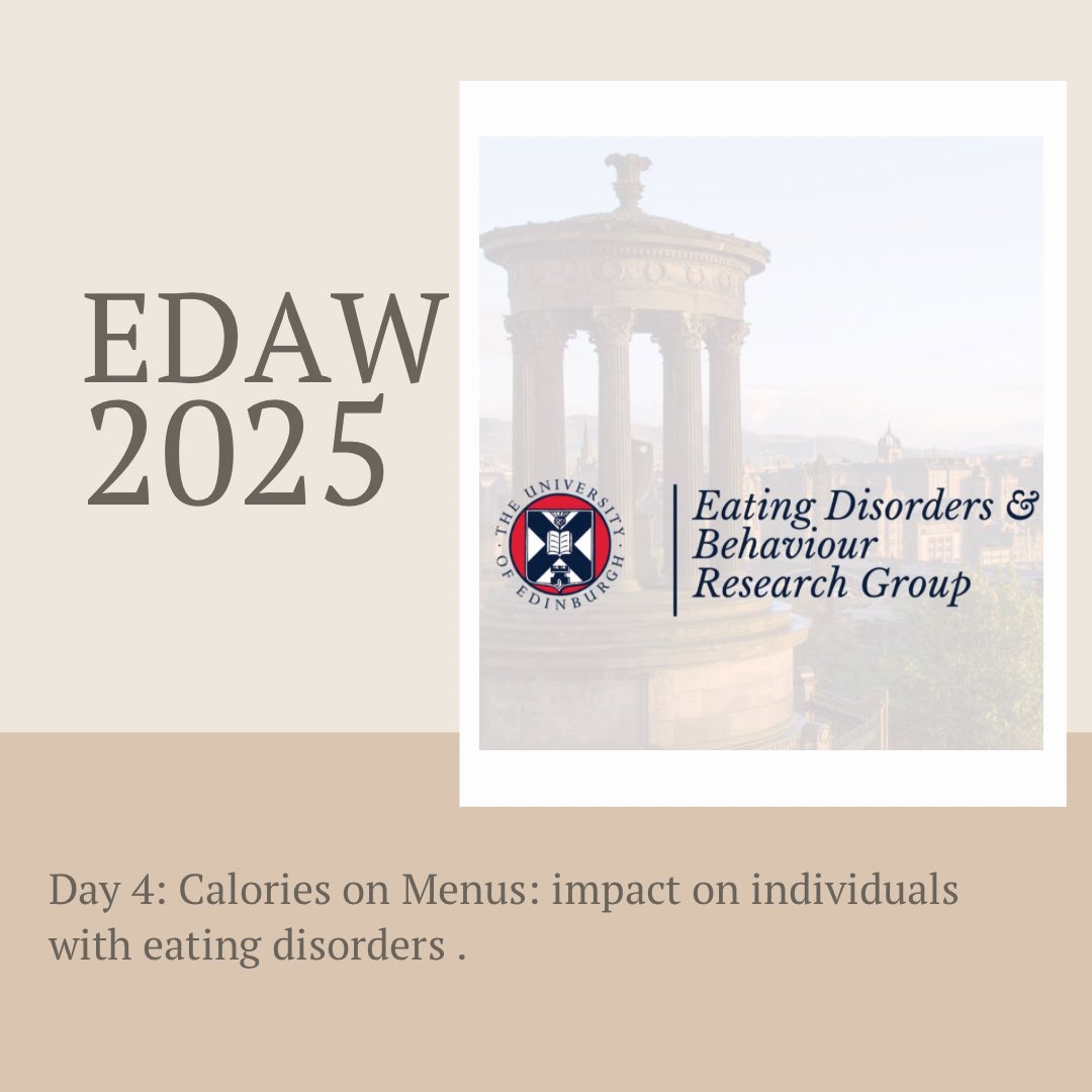 Eating Disorders and Behaviours Research Group (@eatingresearch) on Twitter photo Day 4 of #EDAW updates from Edinburgh University. <a href="/fionaduffypsy/">Fiona Duffy</a>, <a href="/eatsleeplaugh/">Ellen Maloney (she/her)</a> and Helen Sharpe are currently working on an <a href="/NIHRresearch/">National Institute for Health and Care Research</a> project led by @TomJewell17 on the impact of the introduction of calories on menus in England on individuals with eating disorders Day 4 of #EDAW updates from Edinburgh University. <a href="/fionaduffypsy/">Fiona Duffy</a>, <a href="/eatsleeplaugh/">Ellen Maloney (she/her)</a> and Helen Sharpe are currently working on an <a href="/NIHRresearch/">National Institute for Health and Care Research</a> project led by @TomJewell17 on the impact of the introduction of calories on menus in England on individuals with eating disorders