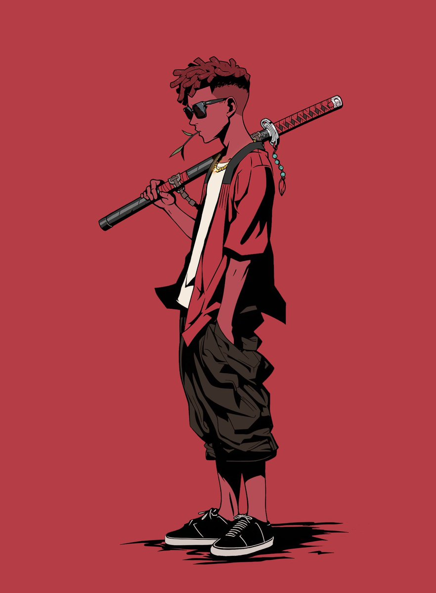 Red_Ruby_Fox's tweet image. Full view and ready for his @Azuki elemental anime or tcg debut. 
Clean red on red on red