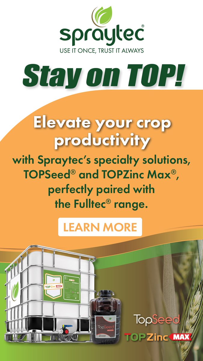 Elevate your crop productivity with our specialty solutions! 

Discover the power of TOPSeed and TOPZinc Max, perfectly paired with the Fulltec range. 

‘Stay on TOP’ of your farming game and achieve outstanding results. 

Learn more today!

#CropProductivity #FarmingSolutions