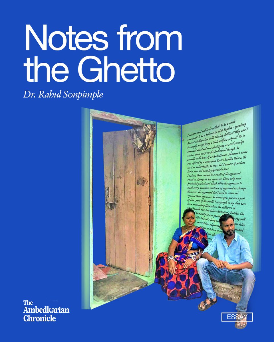 Rahul sonpimple (@sonpimplerahul) on Twitter photo Why do Indiaās cities still have ghettos? Why does the āperipheryā follow us, no matter how far we go? Dr. Rahul Sonpimpleās Notes from the Ghetto is a raw, powerful account of caste, segregation, and resistance. ā
Read it now: theambedkarianchronicle.in/notes-from-theā¦
#Caste #Ambedkarite Why do Indiaās cities still have ghettos? Why does the āperipheryā follow us, no matter how far we go? Dr. Rahul Sonpimpleās Notes from the Ghetto is a raw, powerful account of caste, segregation, and resistance. ā
Read it now: theambedkarianchronicle.in/notes-from-theā¦
#Caste #Ambedkarite