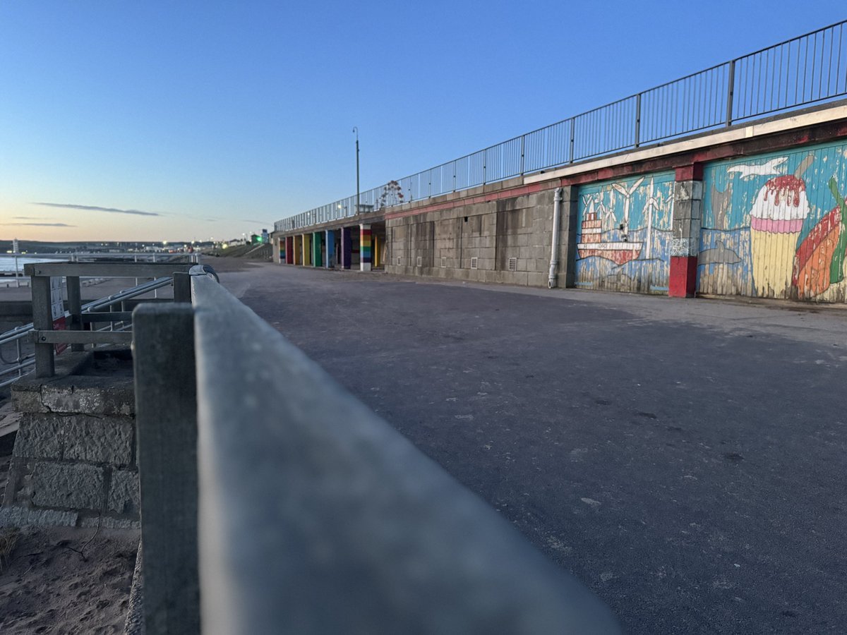 Nice fresh morning walk up the promenade at #Aberdeen this morning it helps me so much to clear my mind and thoughts and energies me for the day.