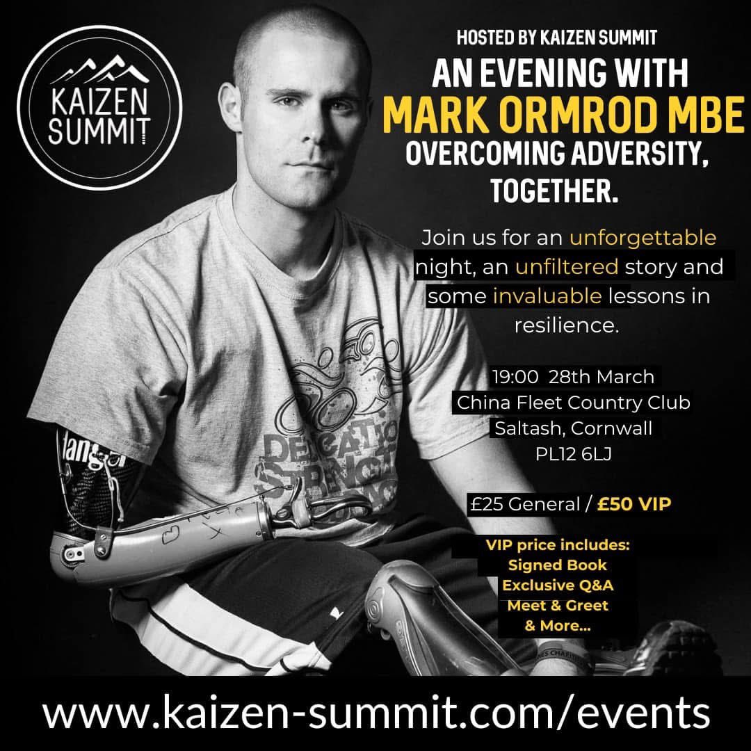 I’ve got exactly 4 weeks to sell this out. 

Could I please ask all of my military, Veteran and Devon/Cornwall people to tag anyone in this post you think would like to come and also share it where you can 🙏🏻🙏🏻🙏🏻

kaizen-summit.com/events