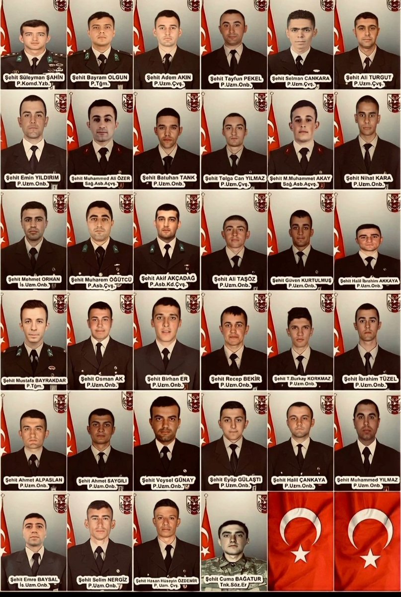 27 Şubat 2020 tarihinde Suriye'nin İdlib kentinde Hain bir saldırıda  #Şehit olan 34 Vatan evladı Askerimizi saygı, minnet ve rahmetle anıyorum..
Aziz Ruhları Şâd mekânları cennet olsun.🇹🇷
#27ŞubatŞehitleri