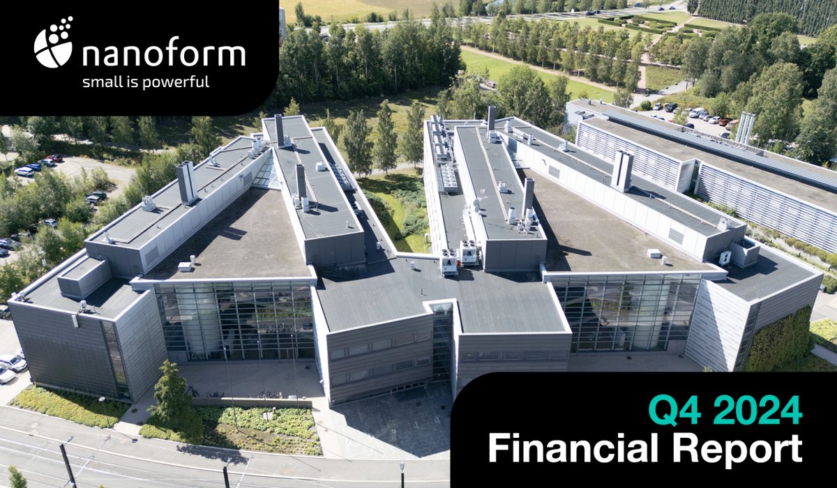 Nanoform Q4 report is out! 2024 showed a record number of customer projects signed and revenue growth is back. 
Please tune into our webcast presentation at 15.00 Helsinki time: nanoform.events.inderes.com/q4-report-2024
Please read the full Press Release here: nanoform.com/en/nanoform-20…