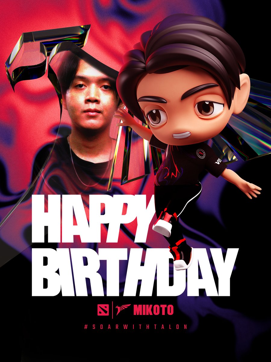 Our mid king turns another day older. 👑

To our 3-time TI qualifier, our day 1, happy birthday <a href="/mikoto347/">Mikoto</a>! 🎉

#SOARWITHTALON #Dota2
