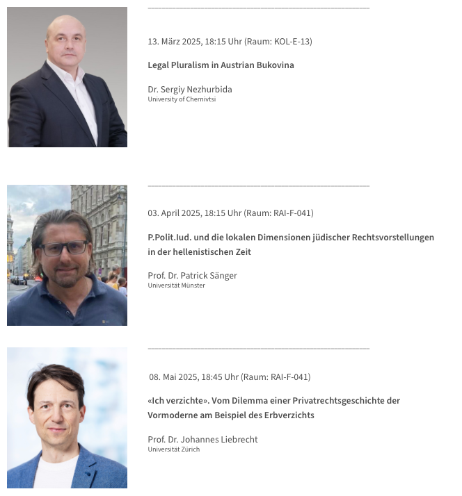 Wir freuen uns, auch im FS25 wieder zu den Zürcher Ausspracheabenden zur Rechtsgeschichte laden zu dürfen. 💡

Mehr Infos finden Sie hier: ius.uzh.ch/de/research/un…

Bis bald!