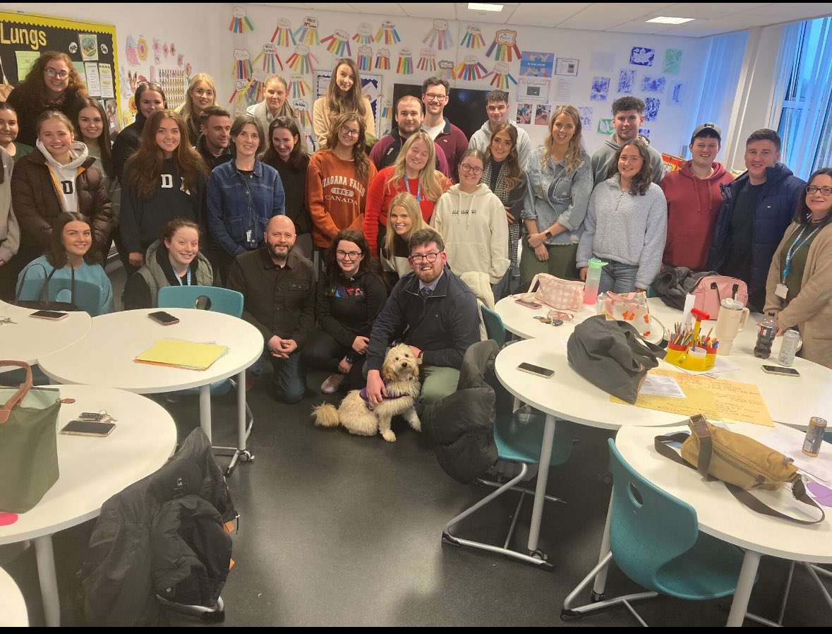 Beverley McCormick (@4321bev) on Twitter photo Another fun day in the life of an <a href="/UlsterEducation/">Education</a> #PGCE #primary #student! We welcomed Jonathan Clarke from <a href="/BallymoneyModel/">Ballymoney Model IPS</a> and Rosie to our class to talk about whole-school #nurture approaches. #WeAreUU <a href="/UlsterUni/">Ulster University</a> #FutureTeachers ⭐ Another fun day in the life of an <a href="/UlsterEducation/">Education</a> #PGCE #primary #student! We welcomed Jonathan Clarke from <a href="/BallymoneyModel/">Ballymoney Model IPS</a> and Rosie to our class to talk about whole-school #nurture approaches. #WeAreUU <a href="/UlsterUni/">Ulster University</a> #FutureTeachers ⭐