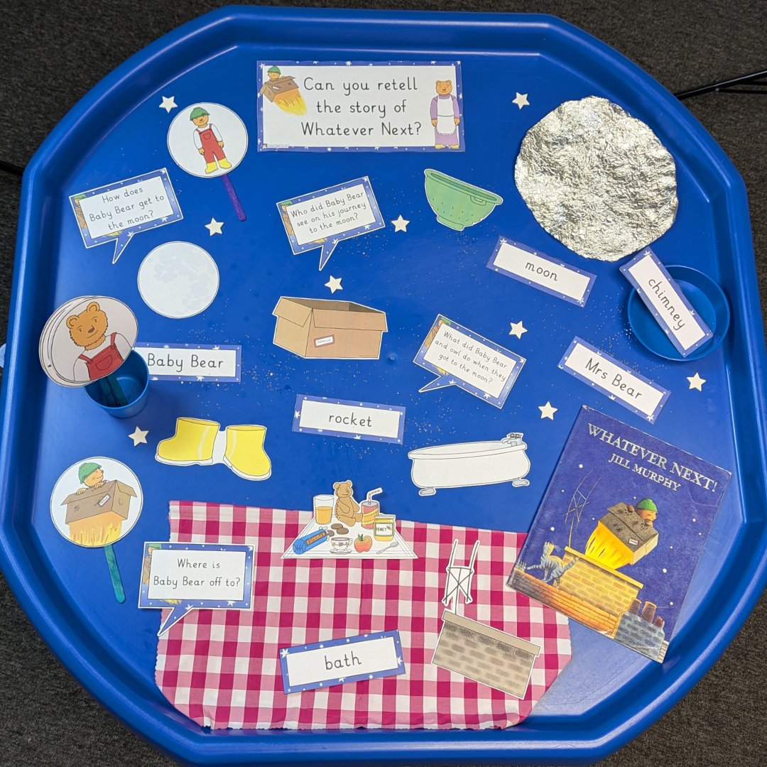 TeachersPetUK's tweet image. Can the children retell the story of Whatever Next?
Download this pack for free today only.

#WorldBookDay #WhateverNext #Tufftray #TuffyTuesdays