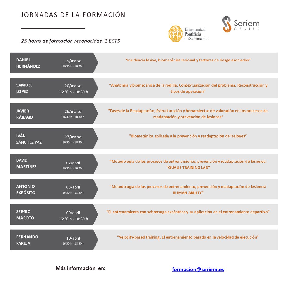 Seriem Center (@centerseriem) on Twitter photo 𝗙𝗼𝗿𝗺𝗮𝗰𝗶ó𝗻 <a href="/CenterSeriem/">Seriem Center</a>🟠PREVENCIÓN Y READAPTACIÓN DE LESIONES Y OPTIMIZACIÓN DEL
RENDIMIENTO ⚫️ Curso online certificado <a href="/upsa/">UPSA</a> con ponentes 🔝<a href="/DaniHdez4/">Dani Hernández</a> <a href="/coach_antoexpo/">Antonio Expósito</a> <a href="/javirabagojrc/">Rábago</a> <a href="/david_mpozo/">David Martínez</a> <a href="/fparejablanco/">Fernando Pareja</a> <a href="/Ivan_spaz/">Ivan Sanchez Paz</a> <a href="/SergioMaroto12/">Sergio Maroto</a>
🔗 forms.gle/SF1gFC8uCKj5zC… 𝗙𝗼𝗿𝗺𝗮𝗰𝗶ó𝗻 <a href="/CenterSeriem/">Seriem Center</a>🟠PREVENCIÓN Y READAPTACIÓN DE LESIONES Y OPTIMIZACIÓN DEL
RENDIMIENTO ⚫️ Curso online certificado <a href="/upsa/">UPSA</a> con ponentes 🔝<a href="/DaniHdez4/">Dani Hernández</a> <a href="/coach_antoexpo/">Antonio Expósito</a> <a href="/javirabagojrc/">Rábago</a> <a href="/david_mpozo/">David Martínez</a> <a href="/fparejablanco/">Fernando Pareja</a> <a href="/Ivan_spaz/">Ivan Sanchez Paz</a> <a href="/SergioMaroto12/">Sergio Maroto</a>
🔗 forms.gle/SF1gFC8uCKj5zC…