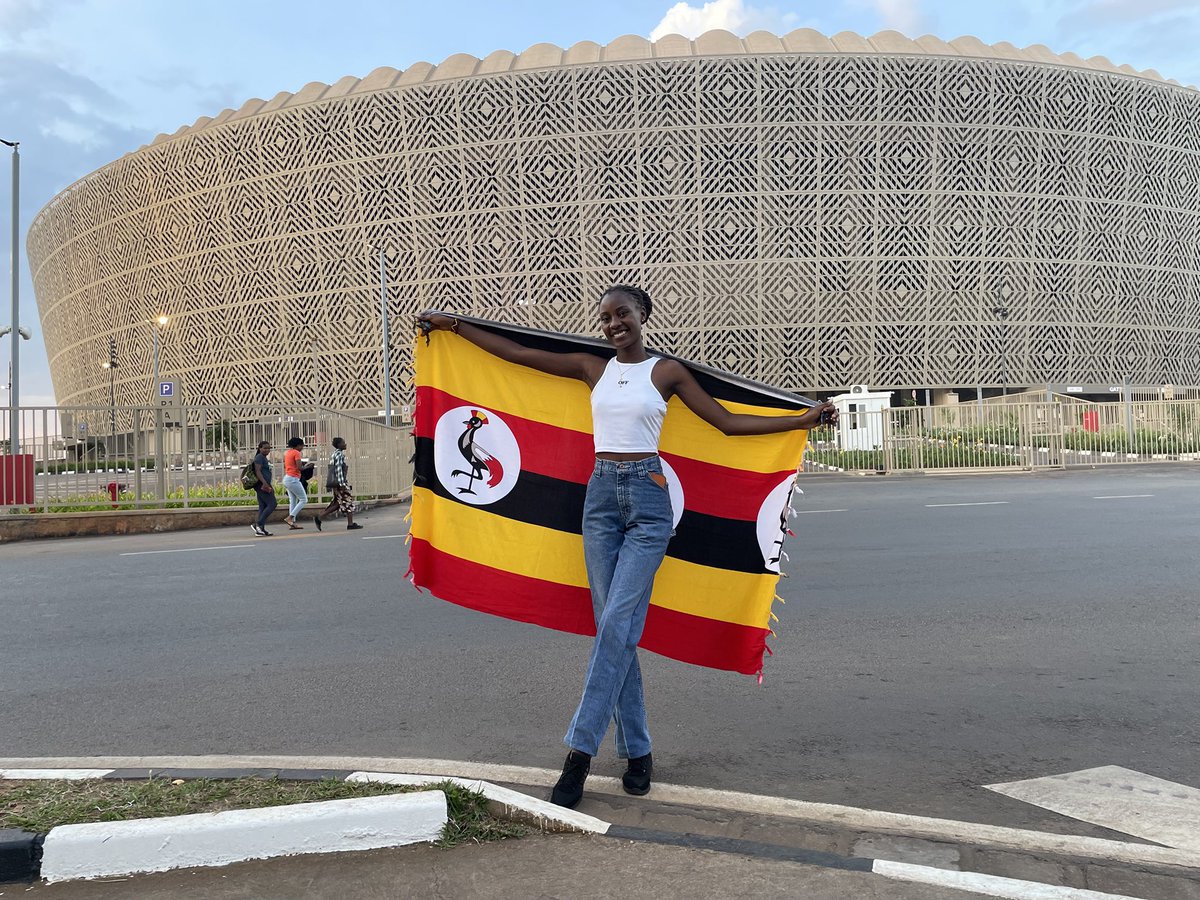 MbabaziFridah's tweet image. Your girl in Kigali, flying the Ugandan flag high and proud.