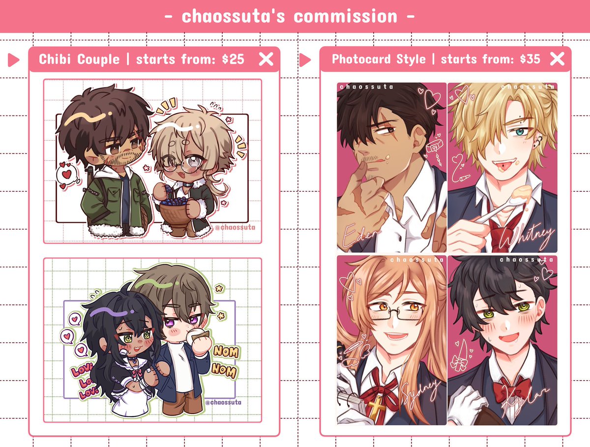 chaossuta's tweet image. RTs 💖

Heya! These are still open, so feel free to dm me if you're interested! 💕