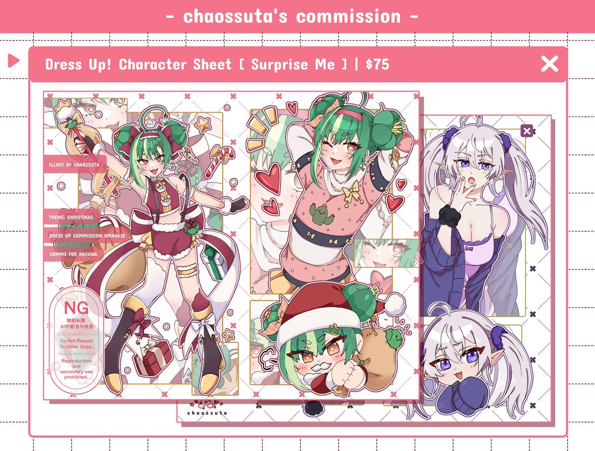 chaossuta's tweet image. RTs 💖

Heya! These are still open, so feel free to dm me if you're interested! 💕