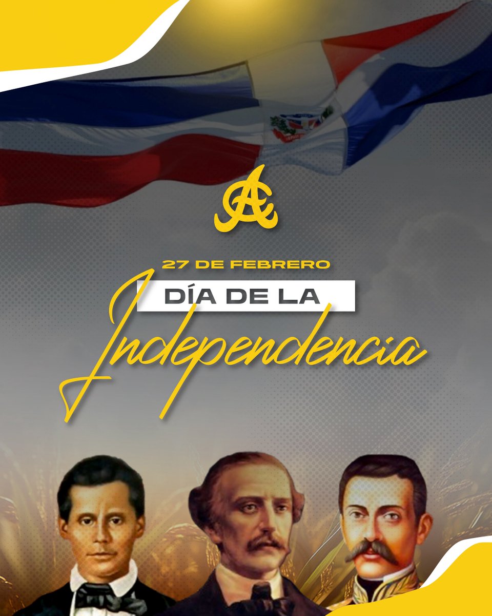 ¡QUE VIVA LA REPÚBLICA DOMINICANA! 

🇩🇴🇩🇴 Conmemoramos hoy el 181 aniversario de nuestra independencia 🇩🇴🇩🇴