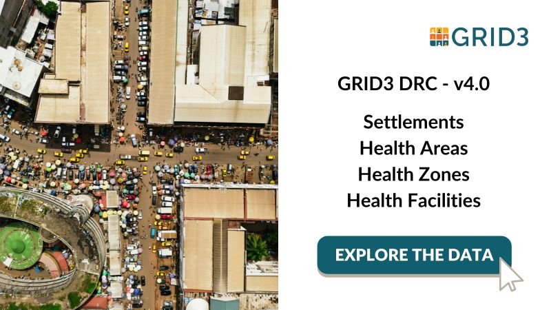 V4.0 of our #DRC settlement names, health facilities, health areas, + health zones is live!  Produced with <a href="/ciesin/">CIESIN</a>, the datasets cover 14 provinces.

V4.0 includes Sankuru + updated #data for Haut-Katanga, Kasaï, Kasaï-Oriental, Tshopo, + Mongala.

Data: grid3.org/drc