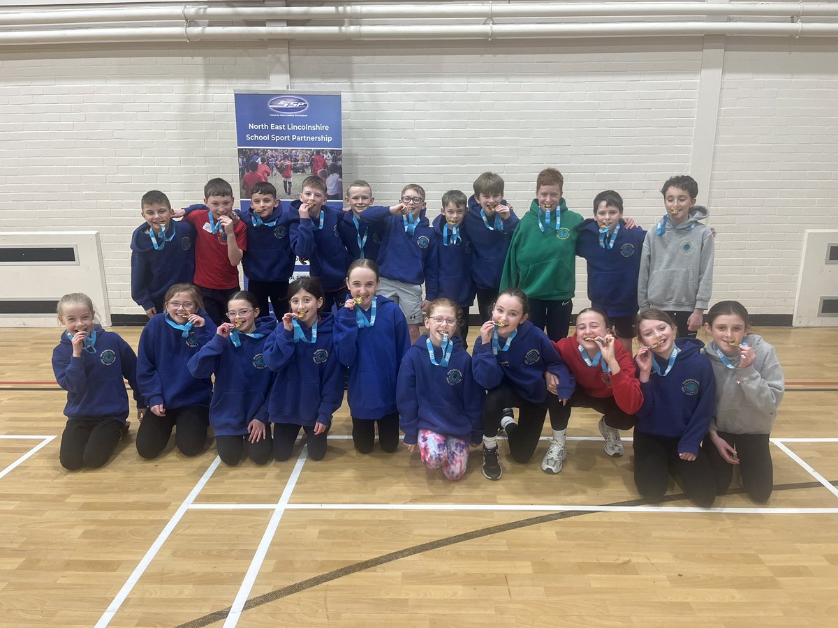 Congratulations to our year 5/6 Sportshall athletics team who came 1st in a fantastic final held today at Waltham Toll Bar. Fantastic teamwork and sportsmanship shown by all 🤩 well done to all other teams competing and thank you <a href="/NELINCSSSP/">North East Lincolnshire: School Sport Partnership</a> for another great event 🏆🥇