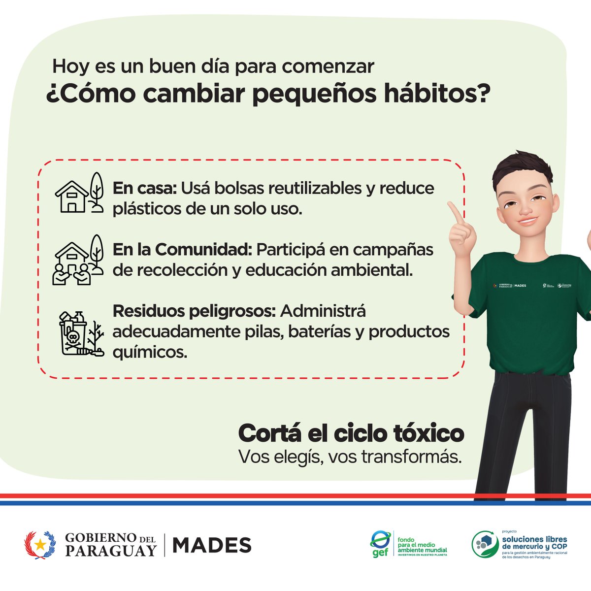 🌱 Pequeños hábitos, grandes impactos. Separar residuos, reciclar y cuidar lo que consumimos son acciones simples que protegen nuestra salud y el planeta. 🌍

¡Súmate al cambio! 💚📢

#SolucionesLibresDeTóxicos #CortáelCicloTóxico #MarcosYDeliaTeInvitan