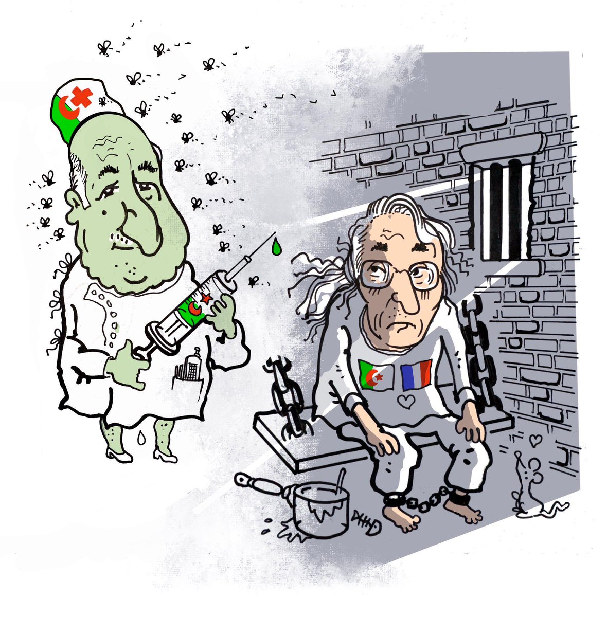 Le gouvernement se donne 6 semaines pour examiner timidement ses accords avec l’Algérie.

Contre l’État-voyou algérien, il faut une vraie rupture, pas des palabres !  

6 semaines, c’est le temps que n’a pas Boualem Sansal, 75 ans, atteint d’un cancer, détenu par la dictature