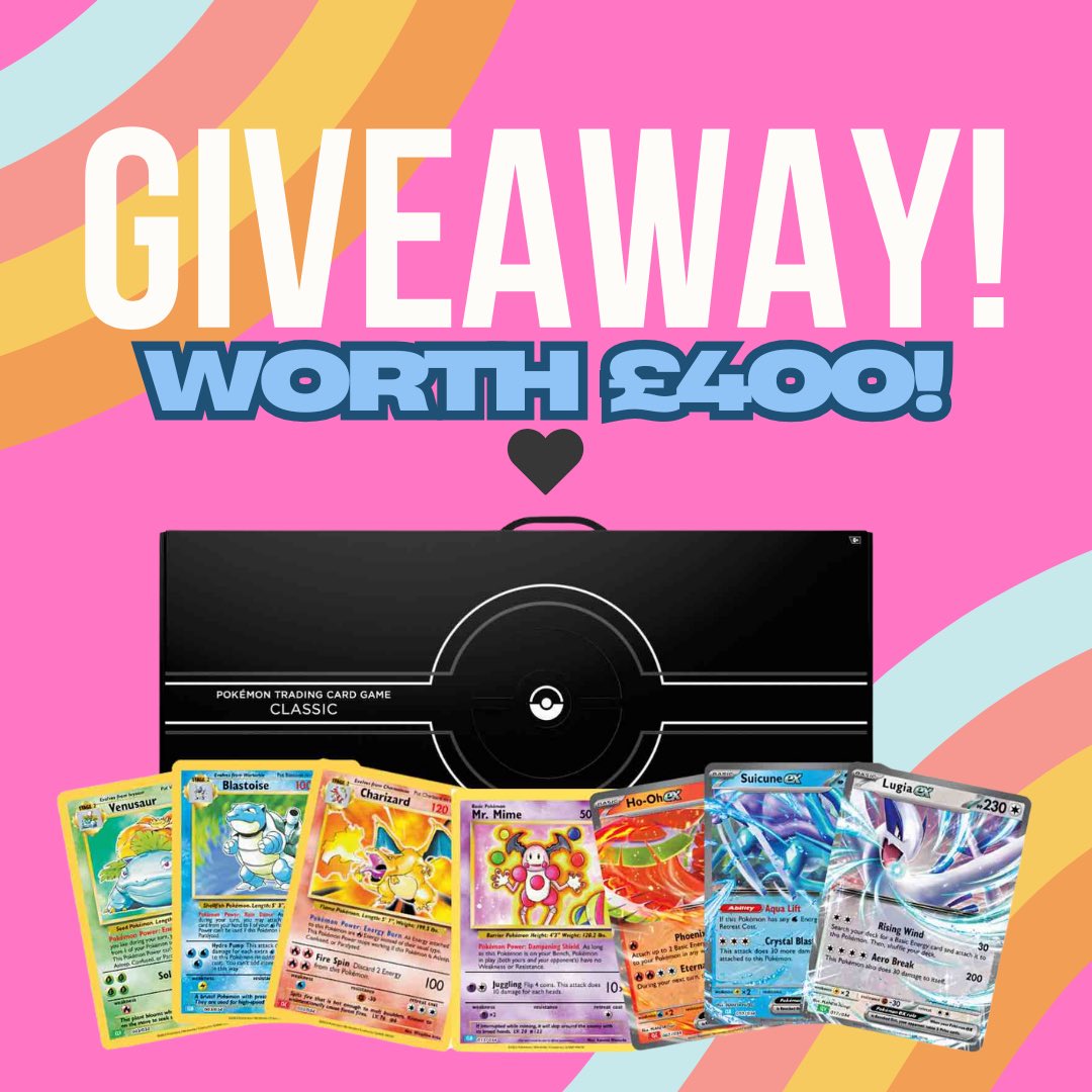HAPPY POKÉMON DAY!
we are SO thankful to our Pokemon community, we’re running a giveaway of a Pokemon classic collection

To enter comment your favourite pokemon, share and like the post!

- must be 18+
- UK ONLY
- postage available also for free!
- winner announced 6th march