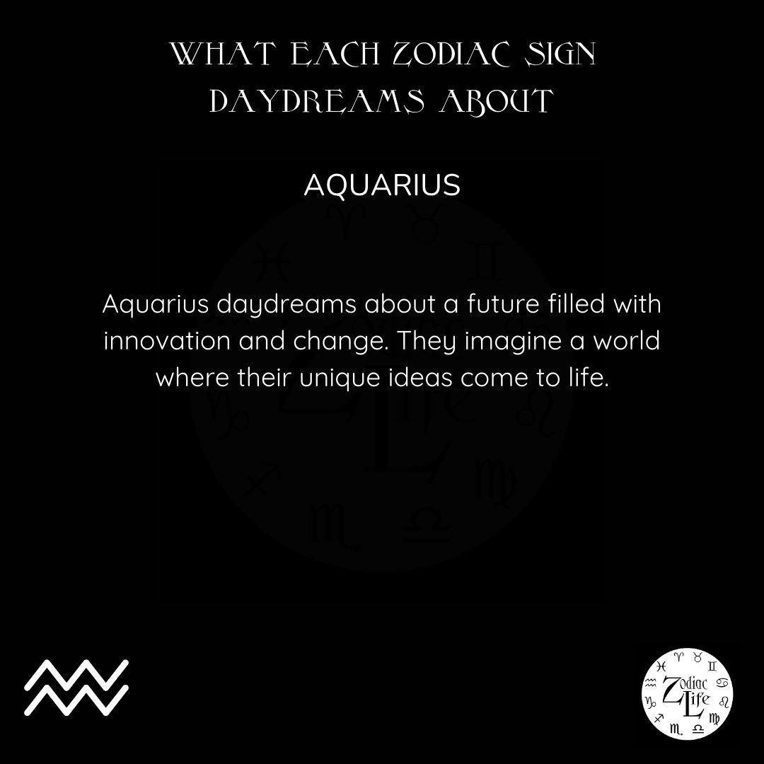 Daydreaming is a delightful escape that allows our minds to wander and explore the possibilities of life. Each zodiac sign has its own unique fantasies and dreams that capture their imagination. What's your sign, and what do you find yourself daydreaming about? #ZodiacLife #Daydr
