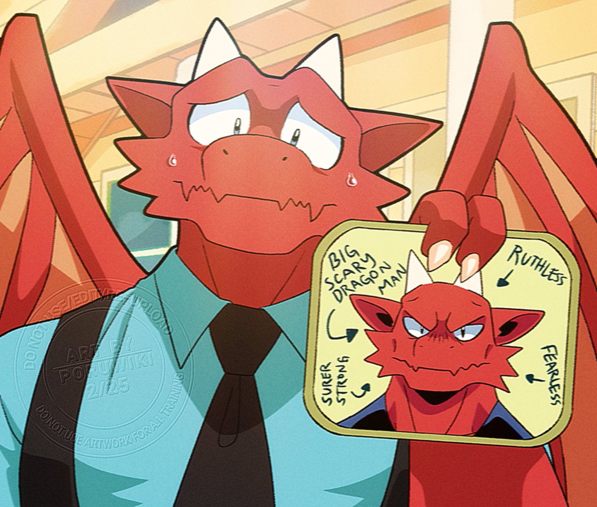 poruwiki's tweet photo. Scary Dragon. 
(Hector) 
#oc https://t.co/vbpetdErG4