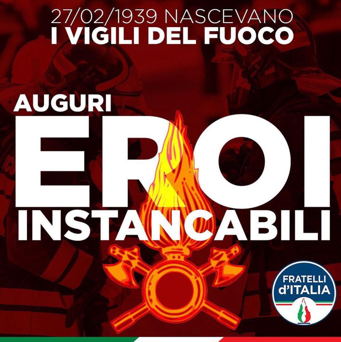 Giorgio Salvitti (@giorgiosalvitti) on Twitter photo 🇮🇹 Onore a chi con professionalità, passione e coraggio è al servizio della nostra nazione. 🇮🇹
“Flames domamus, donamus corda”
<a href="/FratellidItalia/">Fratelli d'Italia 🇮🇹</a> <a href="/vigilidelfuoco/">Vigili del Fuoco</a> 🇮🇹 Onore a chi con professionalità, passione e coraggio è al servizio della nostra nazione. 🇮🇹
“Flames domamus, donamus corda”
<a href="/FratellidItalia/">Fratelli d'Italia 🇮🇹</a> <a href="/vigilidelfuoco/">Vigili del Fuoco</a>