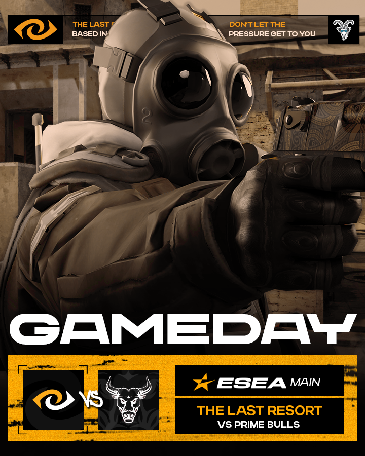 TLR Esports (@thelastresort) on Twitter photo Back to back games for the lads tonight and to start us off, we have...
🏆 ESEA MAIN
🆚 <a href="/Prime_Bulls/">Prime Bulls</a>
🎙️ <a href="/KaiCasts/">Kai ‘Blue’ England</a> & @Sh1nTV
⏰ 7PM GMT
📺 twitch.tv/tlrlive
We'll see you there in 20 mins 👀 Back to back games for the lads tonight and to start us off, we have...
🏆 ESEA MAIN
🆚 <a href="/Prime_Bulls/">Prime Bulls</a>
🎙️ <a href="/KaiCasts/">Kai ‘Blue’ England</a> & @Sh1nTV
⏰ 7PM GMT
📺 twitch.tv/tlrlive
We'll see you there in 20 mins 👀