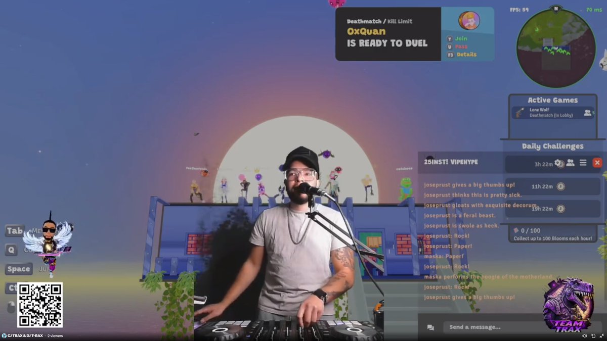 <a href="/DJTRAXNFT/">TRAX & DJ T-RAX</a> <a href="/niftyisland/"></a> Remember my first party on your Island  
Monday, 29. January 2024
memories.... 🐸❤️