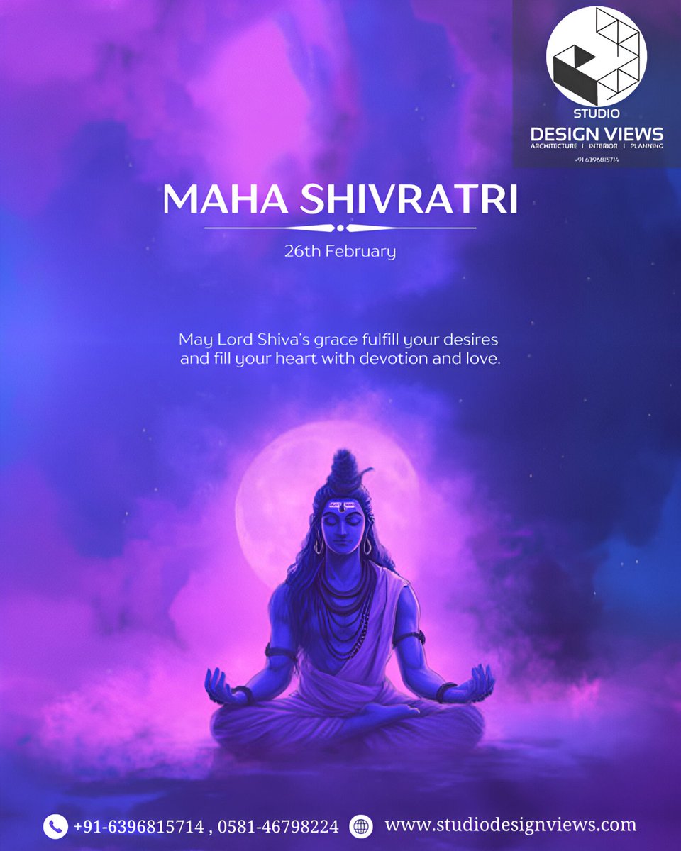 ViewsStudio's tweet image. May the divine energy of Lord Shiva fill your life with peace, positivity, and prosperity. Wishing you a blessed Maha Shivratri!