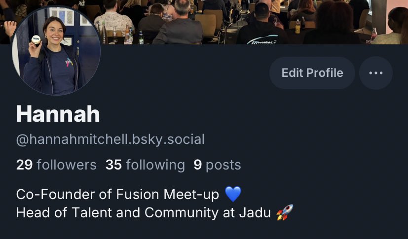 Hey 👋 

I’m over on Bluesky! Please give me a follow 🙂