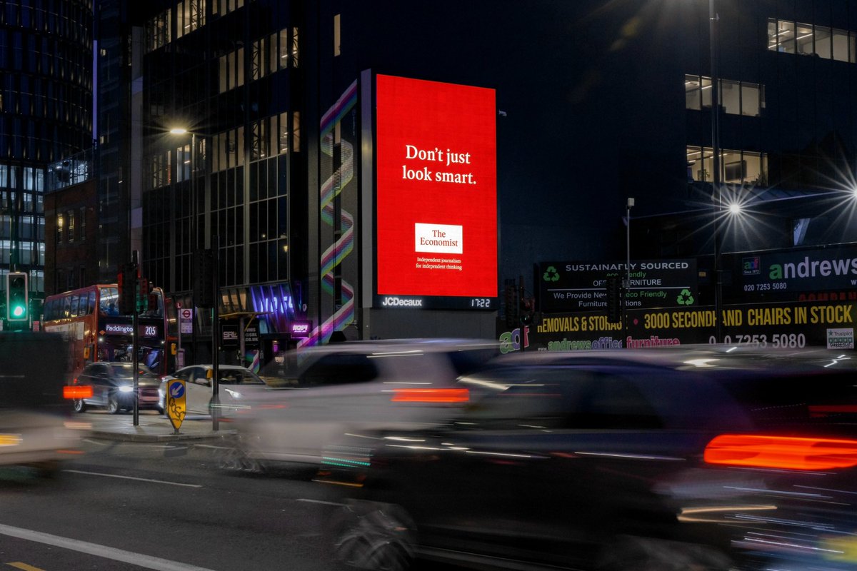 In other news, the city of London was abuzz with our smart campaign for <a href="/TheEconomist/">The Economist</a>