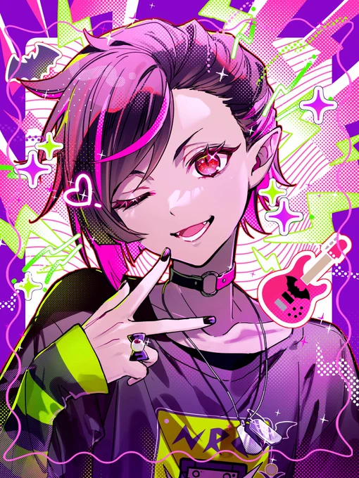 ←2年以上前に描いたラフ→2年越しに完成させたやつ 