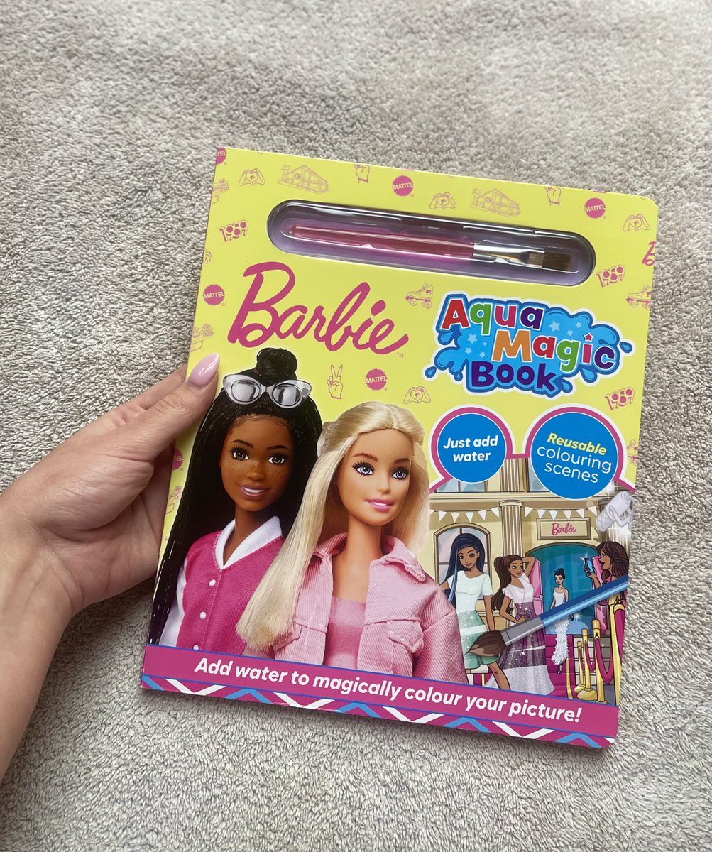 Just add water and let the magic happen! 🎨💦 

Watch as Barbie’s world comes to life with the Barbie Aqua Magic Book. No mess, just endless creativity! Reusable, fun, and totally fabulous! 💅💕 

#Barbie #AquaMagic #JustAddWater #EndlessCreativity #DreamBigColorBold