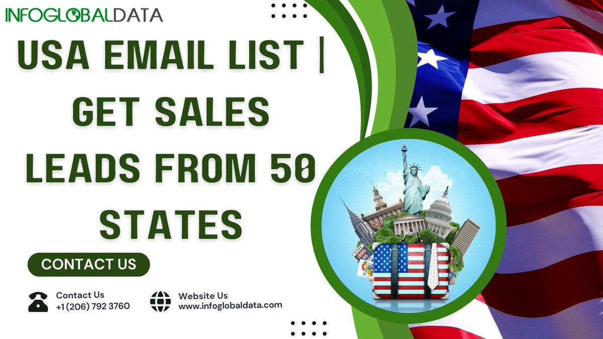 Charlesjaxon01's tweet image. Buy USA Email Lists to get email address lists segmented based on states
infoglobaldata.com/usa-business-d…
#USAEmailLists #USABusinessEmailList  #buyemaillists #emailmarketinglists #purchaseemaillists #purchasebusinessemaillists #emailappendingservice #businessgrowth  #InfoGlobalData